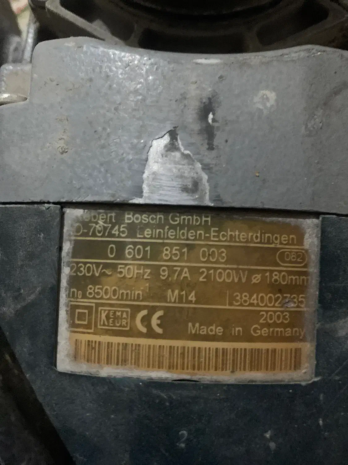 سنگ فرز اهنگری مارک بوش المانی اصل|ابزارآلات|ملارد, |دیوار