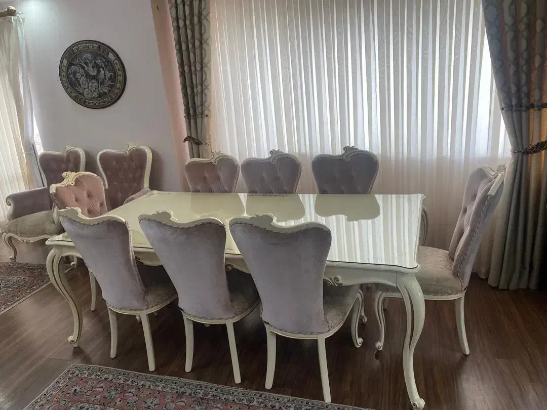 میز نهار خوری ۸نفره شیک و در حدنو|میز و صندلی غذاخوری|رشت, لاکانی|دیوار