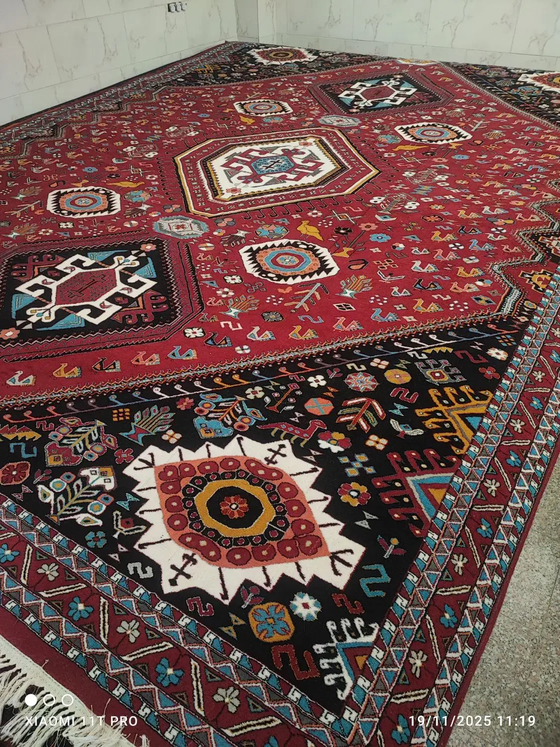 ۱۲متری ۷۰۰شونه فرش طرح قشقایی|فرش|شیراز, شهرک گلها|دیوار