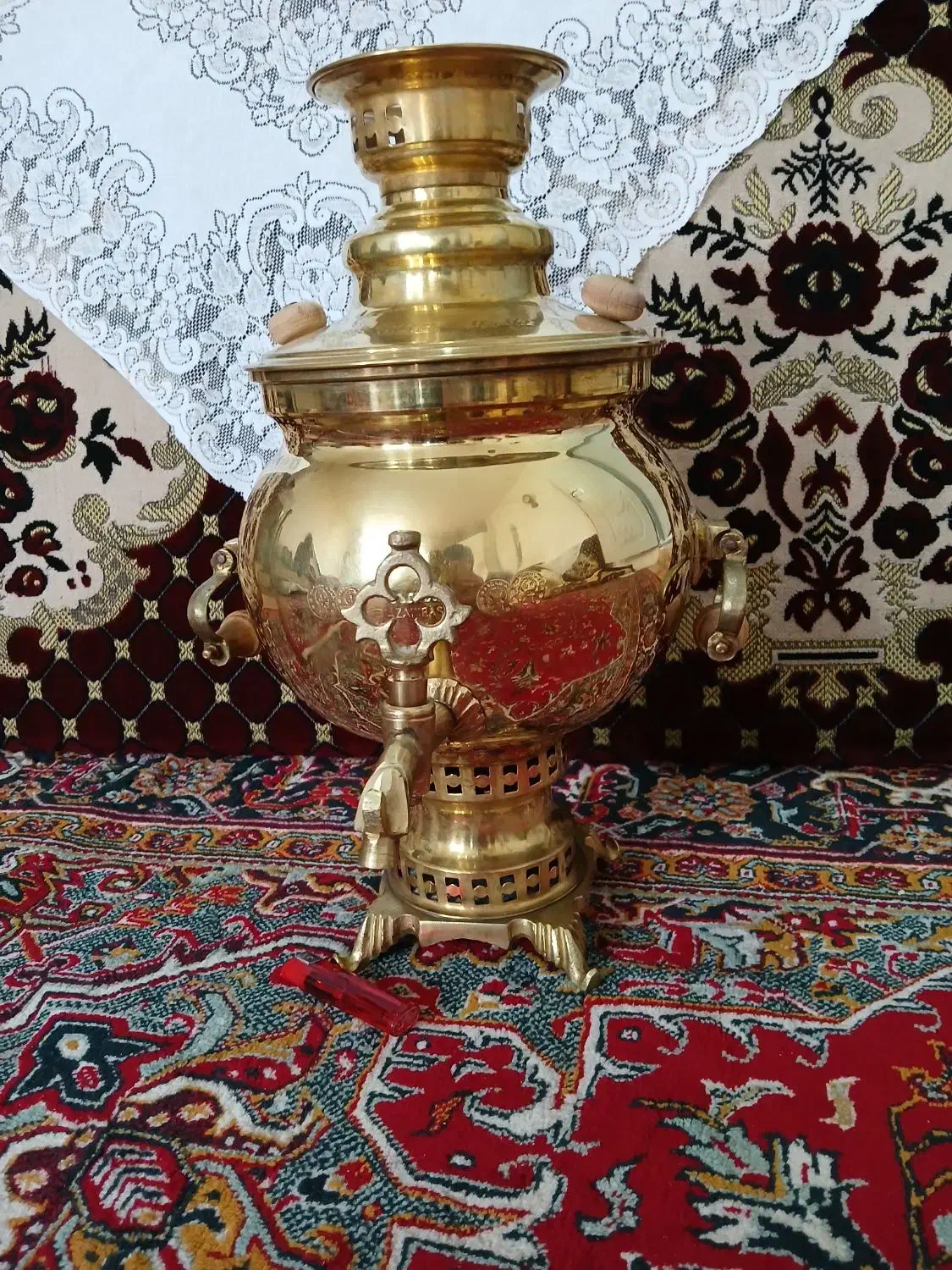 سماور زغالی|قوری، کتری، قهوه‌ساز دستی|مراغه, |دیوار