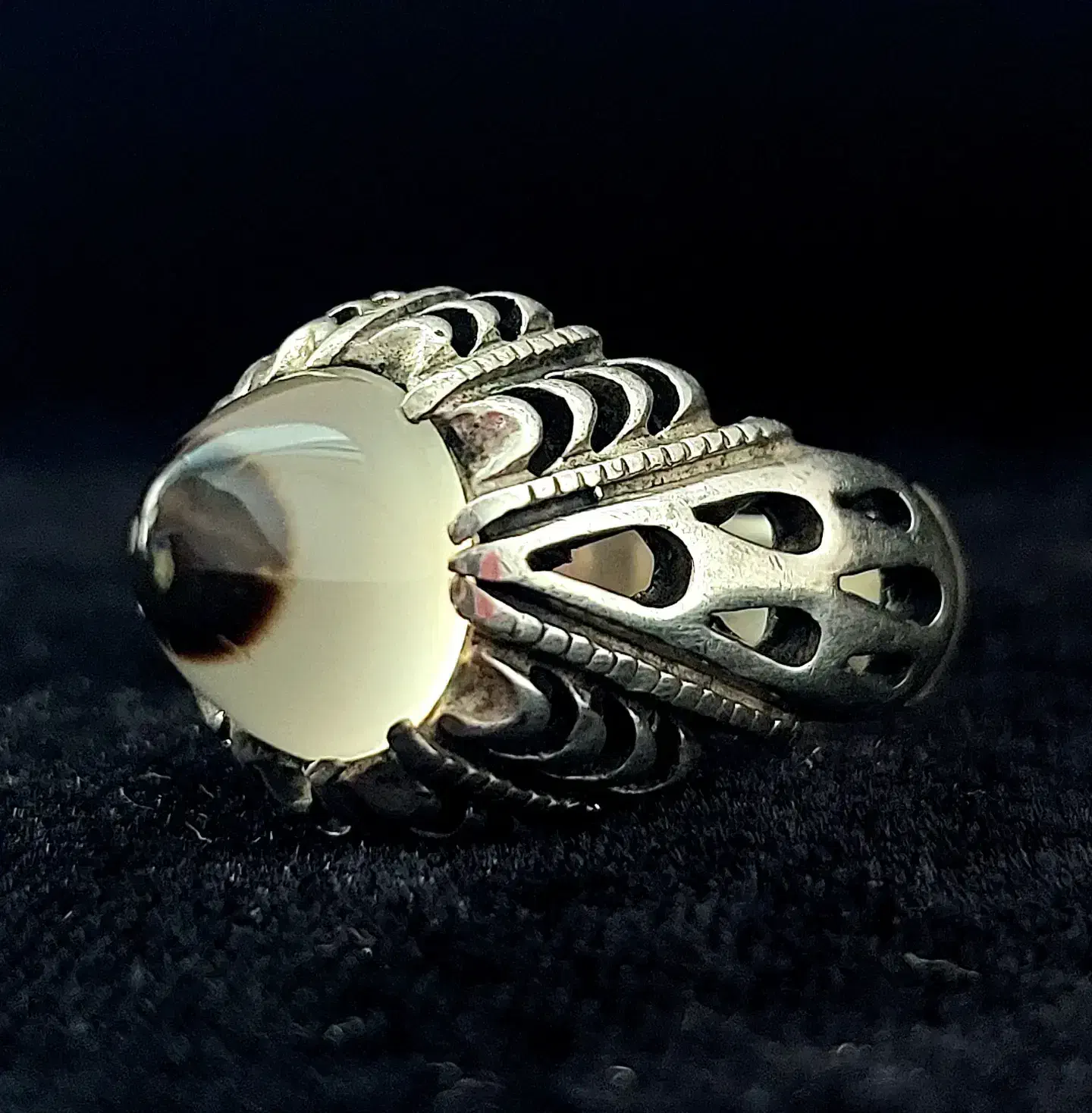 انگشتر عقیق باباقوری کلاهدار خاص و زیبا|جواهرات|لاهیجان, کوی آزادگان|دیوار