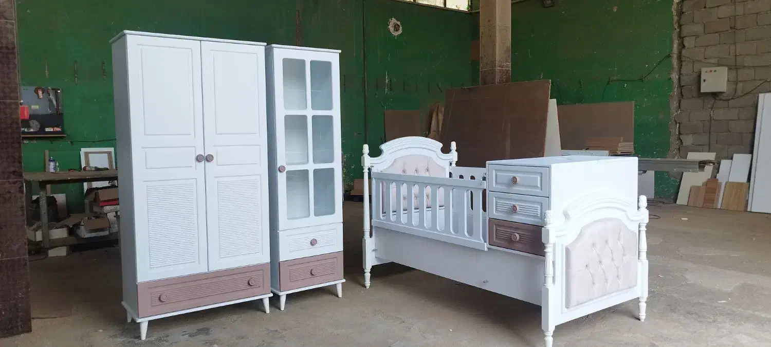 تخت و کمد بچه سیسمونی|تخت و صندلی بچه|وحیدیه, |دیوار