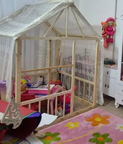 کلبه چوبی مناسب برای اتاق کودک یا عکاسی|اسباب و اثاث بچه|گرگان, |دیوار