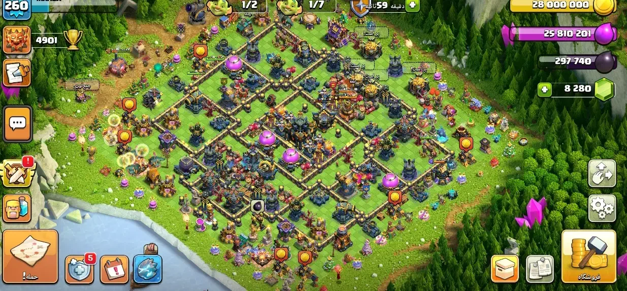 اکانت کلش هفدهی مکس|کنسول، بازی ویدئویی و آنلاین|مرودشت, استادیوم‎|دیوار