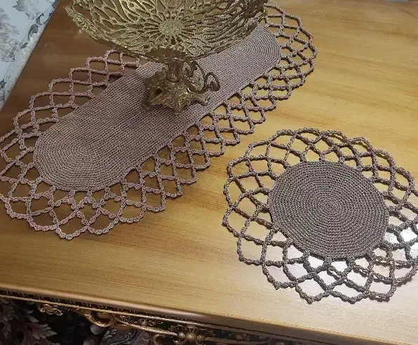 دیوارکوب ورومیزی دستبافت|پرده، رانر، رومیزی|اسلامشهر, مظفریه|دیوار