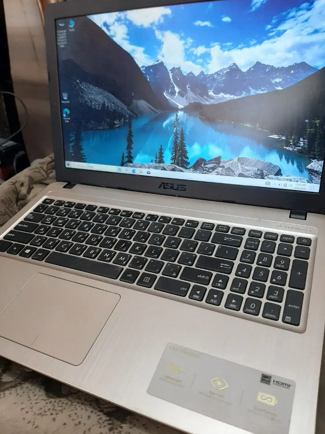 لپ تاپ خشگل تمیز نسل7 Asus|رایانه همراه|اصفهان, مسجد مصلی|دیوار
