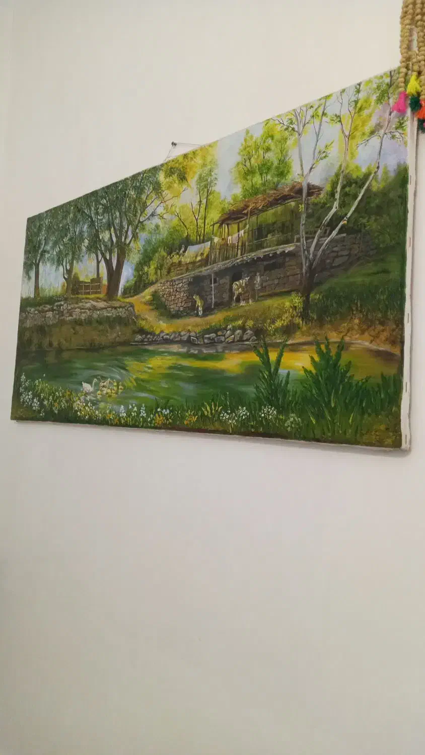 تابلو رنگ روغن (صبح روستا)|تابلو، نقاشی، عکس|بهارستان, |دیوار