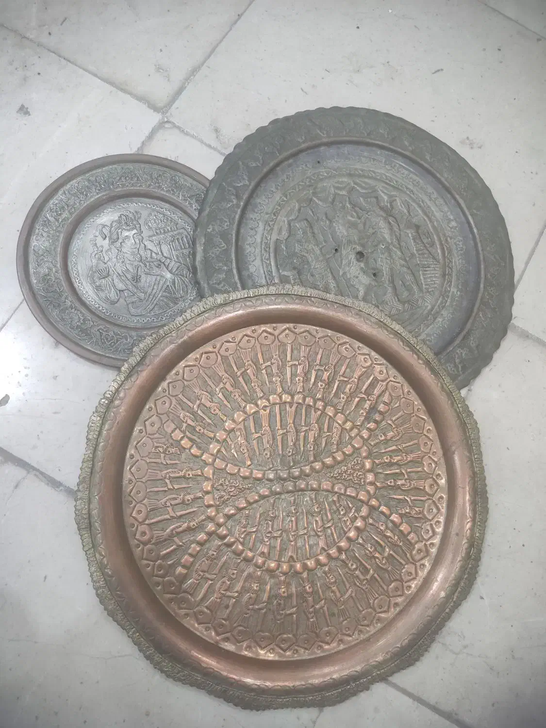 اشیا و وسایل مسی قدیمی|کلکسیون اشیاء عتیقه|رباط‌کریم, الارد|دیوار