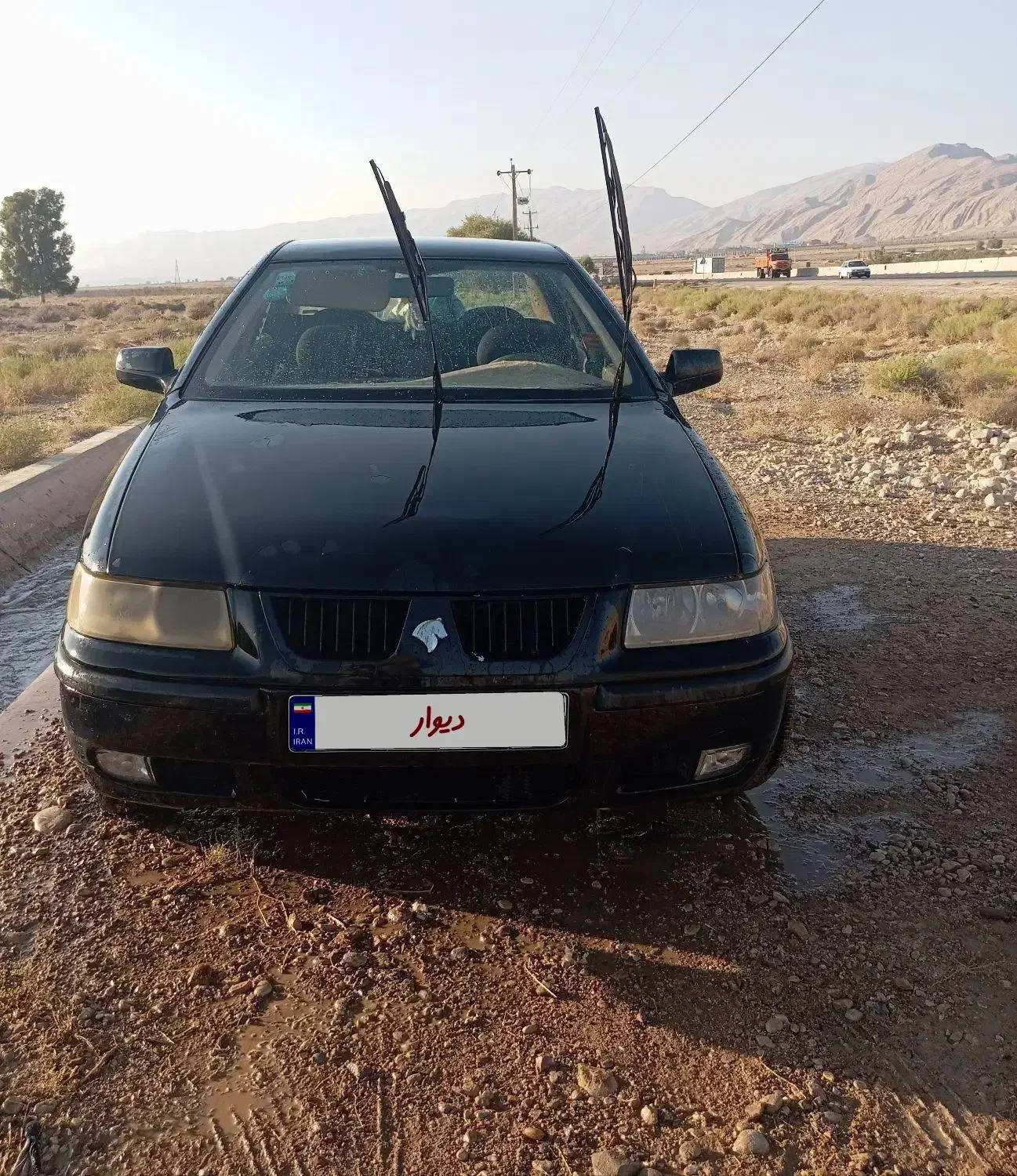 سمند بنزینی با مقداری خط و خش|خودرو سواری و وانت|فسا, |دیوار