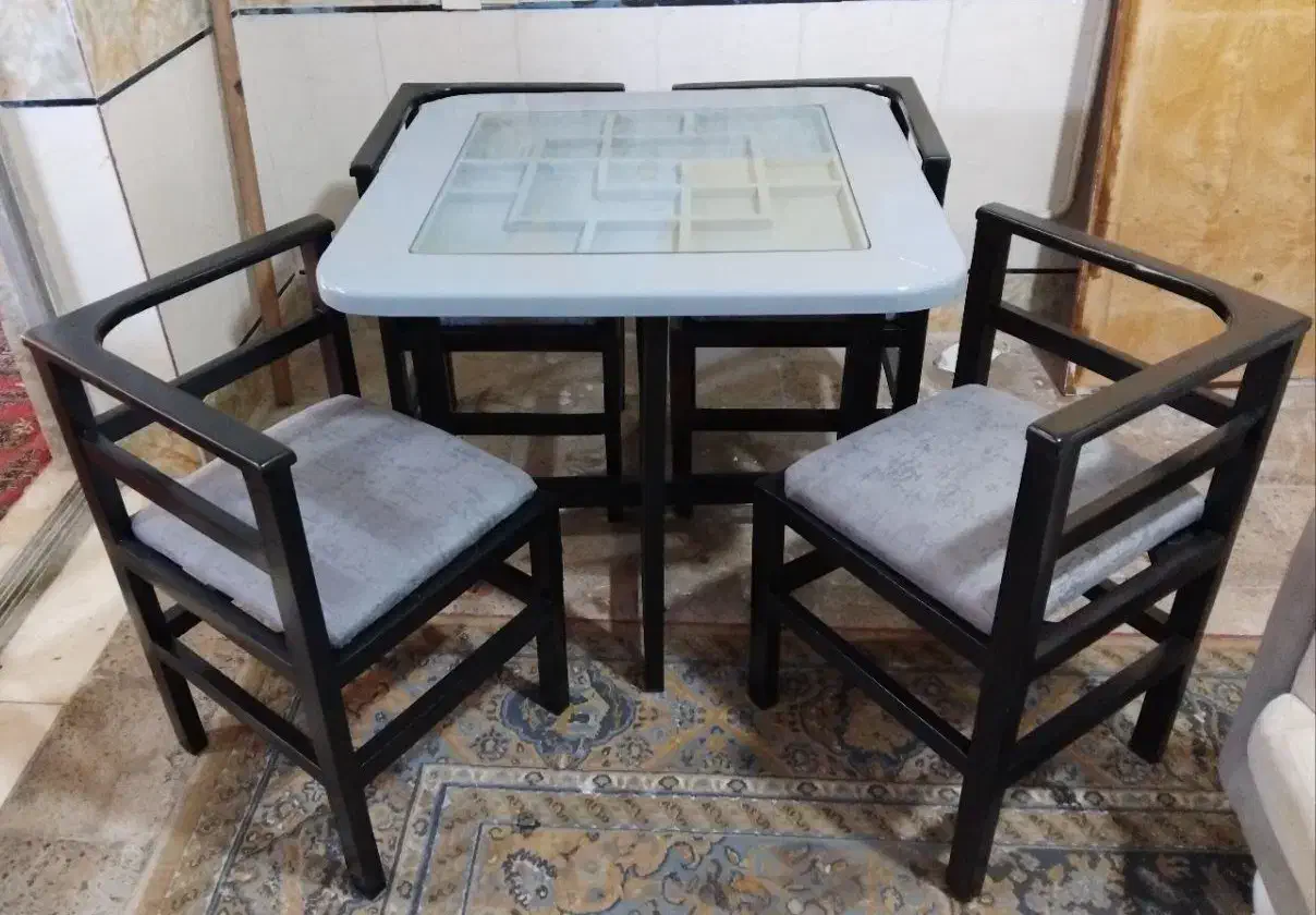 میزوصندلی ۴نفره کمجا|میز و صندلی غذاخوری|گرگان, |دیوار