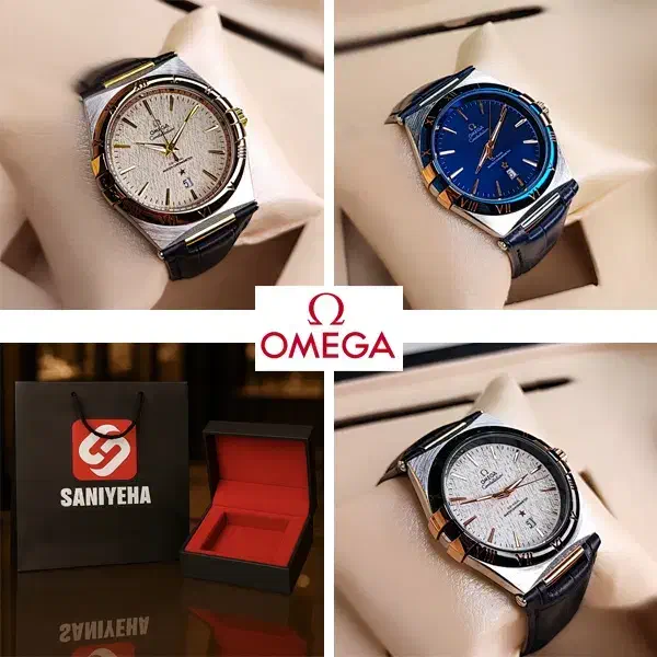 ساعت مچی امگا کانسلیشن بند چرم ثانیه آرام گرد + بگ|ساعت|اصفهان, احمدآباد|دیوار