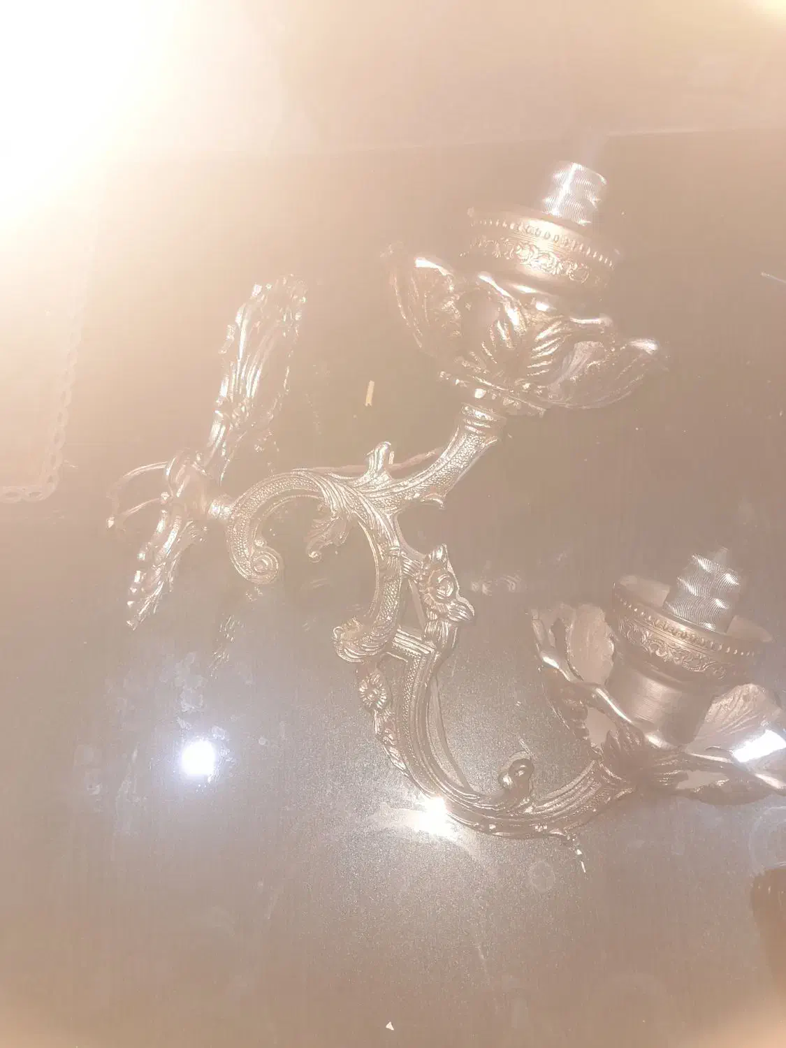 چراغ دیواریه برنزی|لوستر و چراغ آویز|تبریز, |دیوار