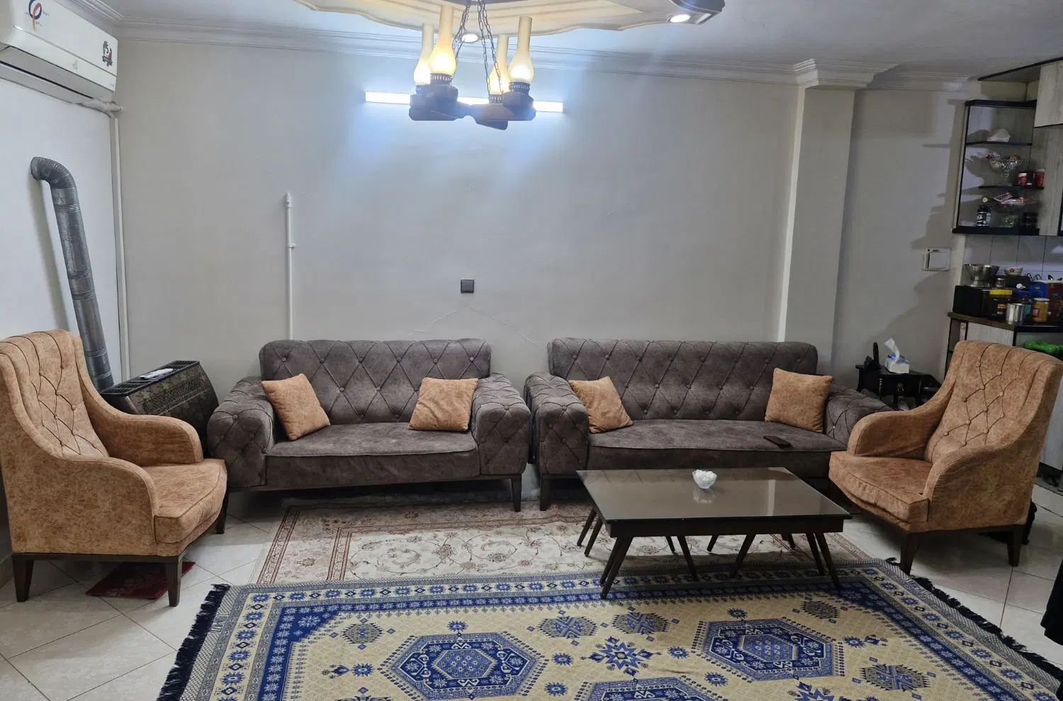 مبلمان راحتی چستر هفت نفره|مبلمان خانگی و میز عسلی|تهران, مهرآباد|دیوار
