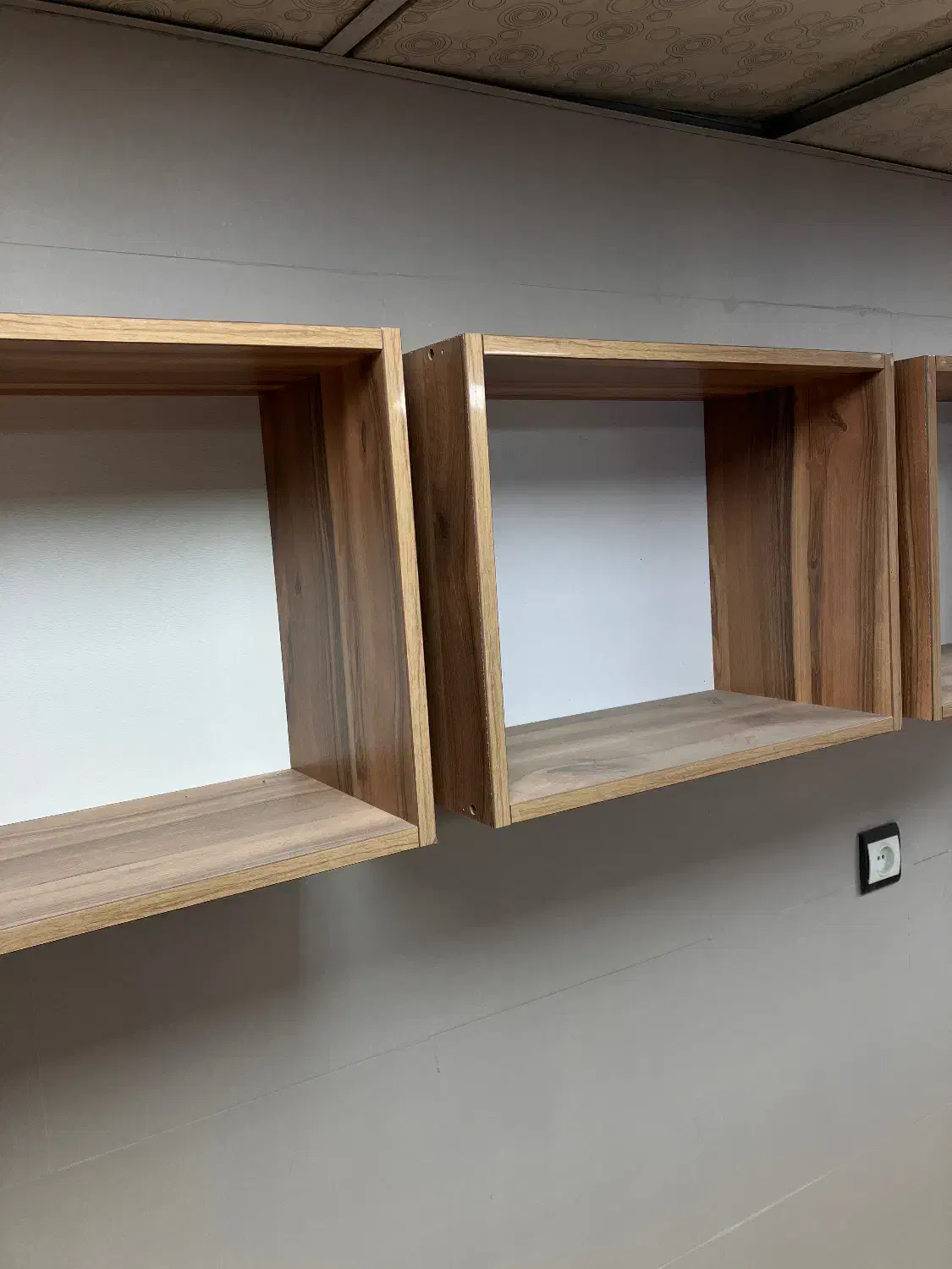 قفسه باکسی دیواری چوبی|کتابخانه، شلف، قفسههای دیواری|کرمانشاه, |دیوار