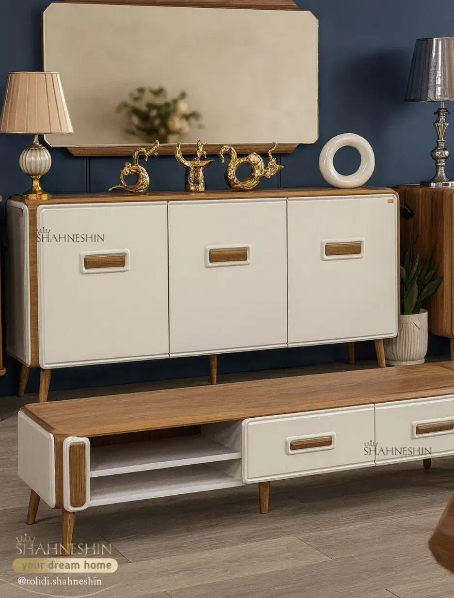 ست میز و کنسول مدل کارینا|بوفه، ویترین، کنسول|نسیم‌شهر, |دیوار