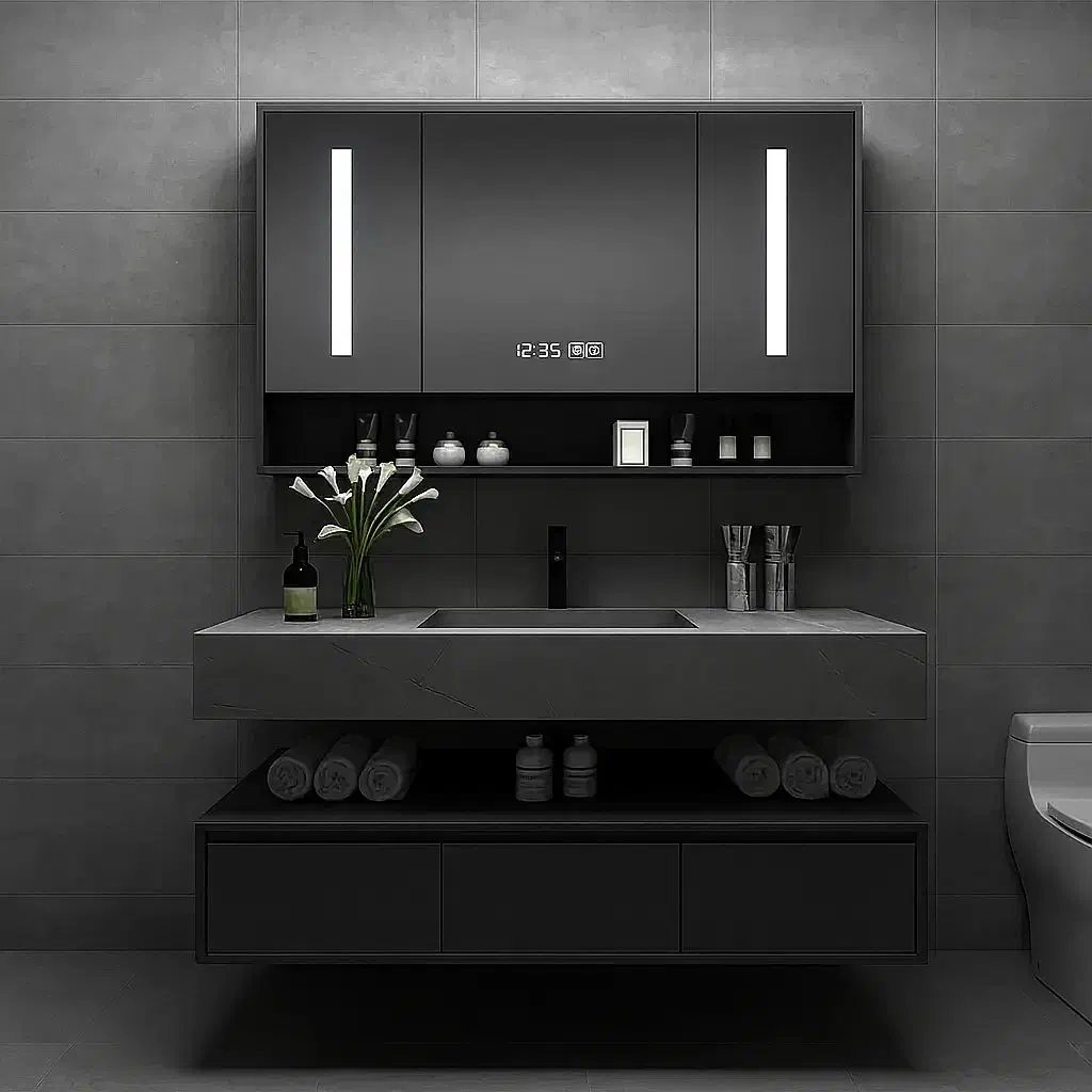 روشویی سرامیکی مدرن به همراه آینه باکس و کشو زیر|لوازم سرویس بهداشتی|ری, تقی آباد|دیوار