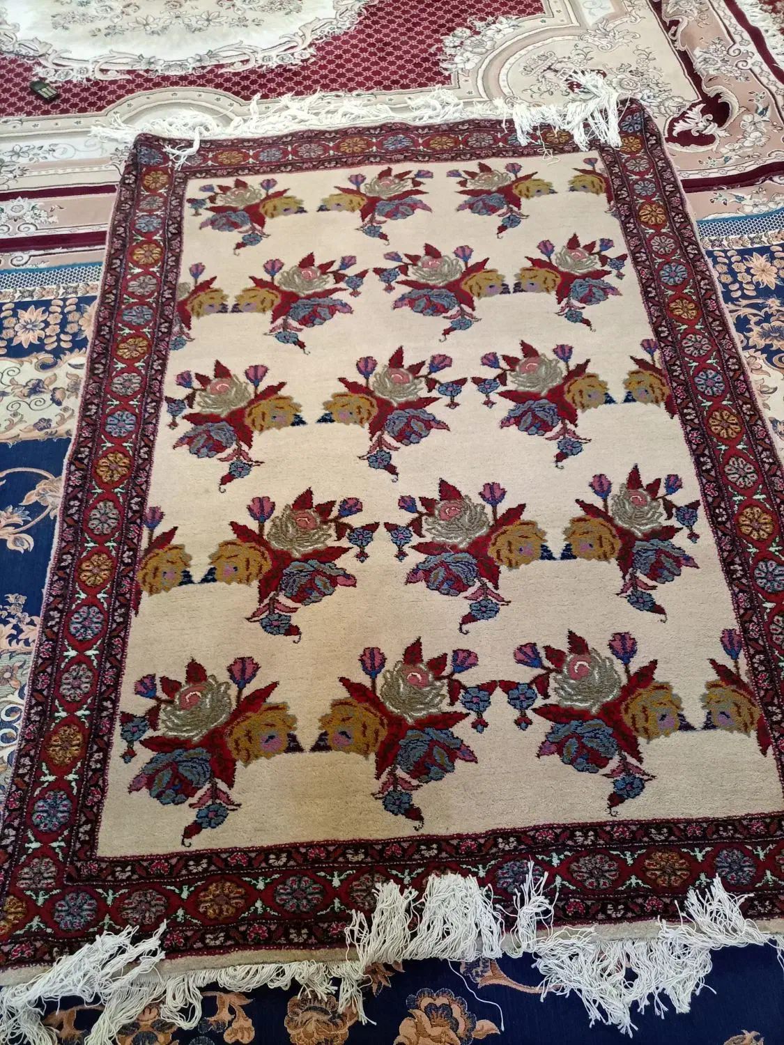 دوعددفرش‌دستبافت‌ بانخ وبافت عالی|فرش|اردبیل, |دیوار