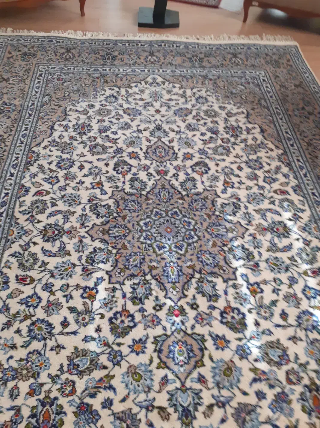یک جفت فرش اردکان طرح کاشان ۶متری|فرش|زنجان, |دیوار