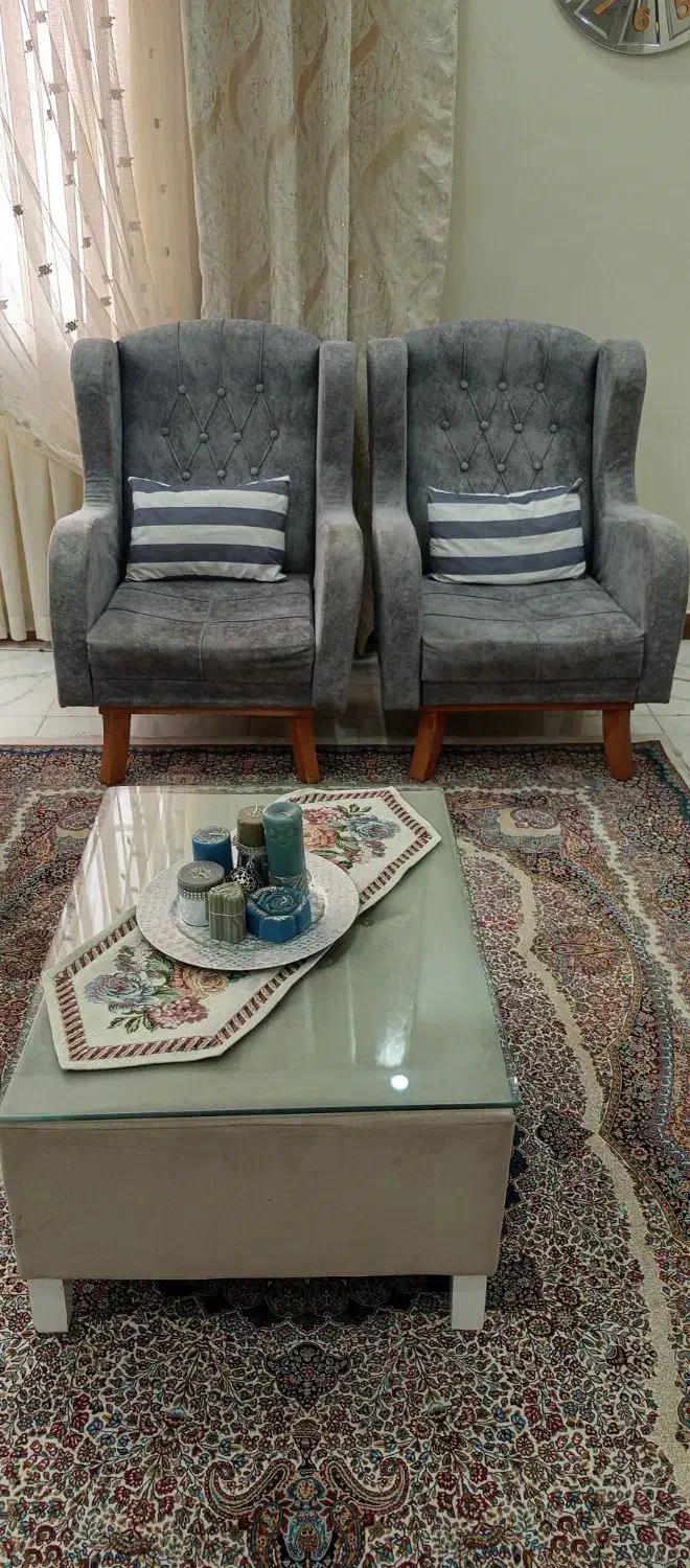 مبل چستر 5 نفره|مبلمان خانگی و میز عسلی|پردیس, فاز ۸|دیوار