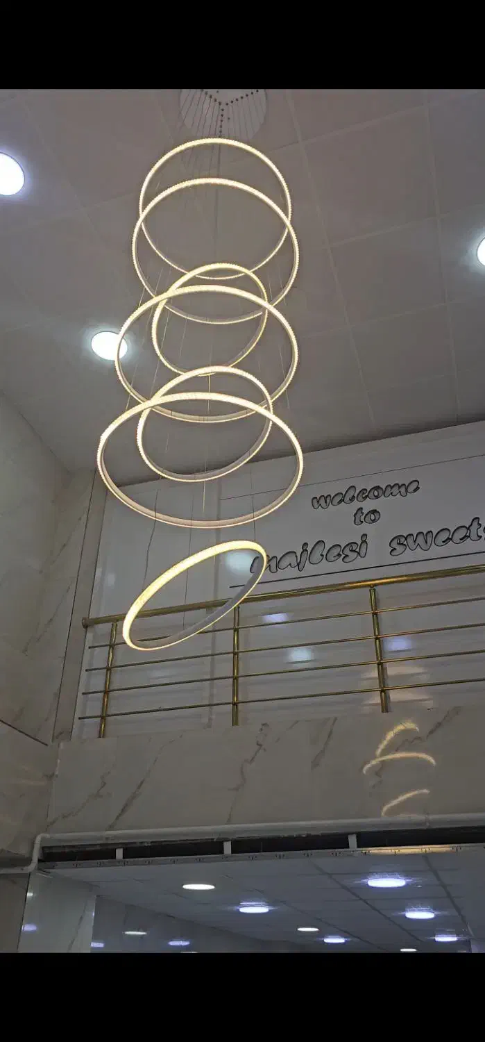 لوستر 7حلقه ای|لوستر و چراغ آویز|کرمانشاه, |دیوار