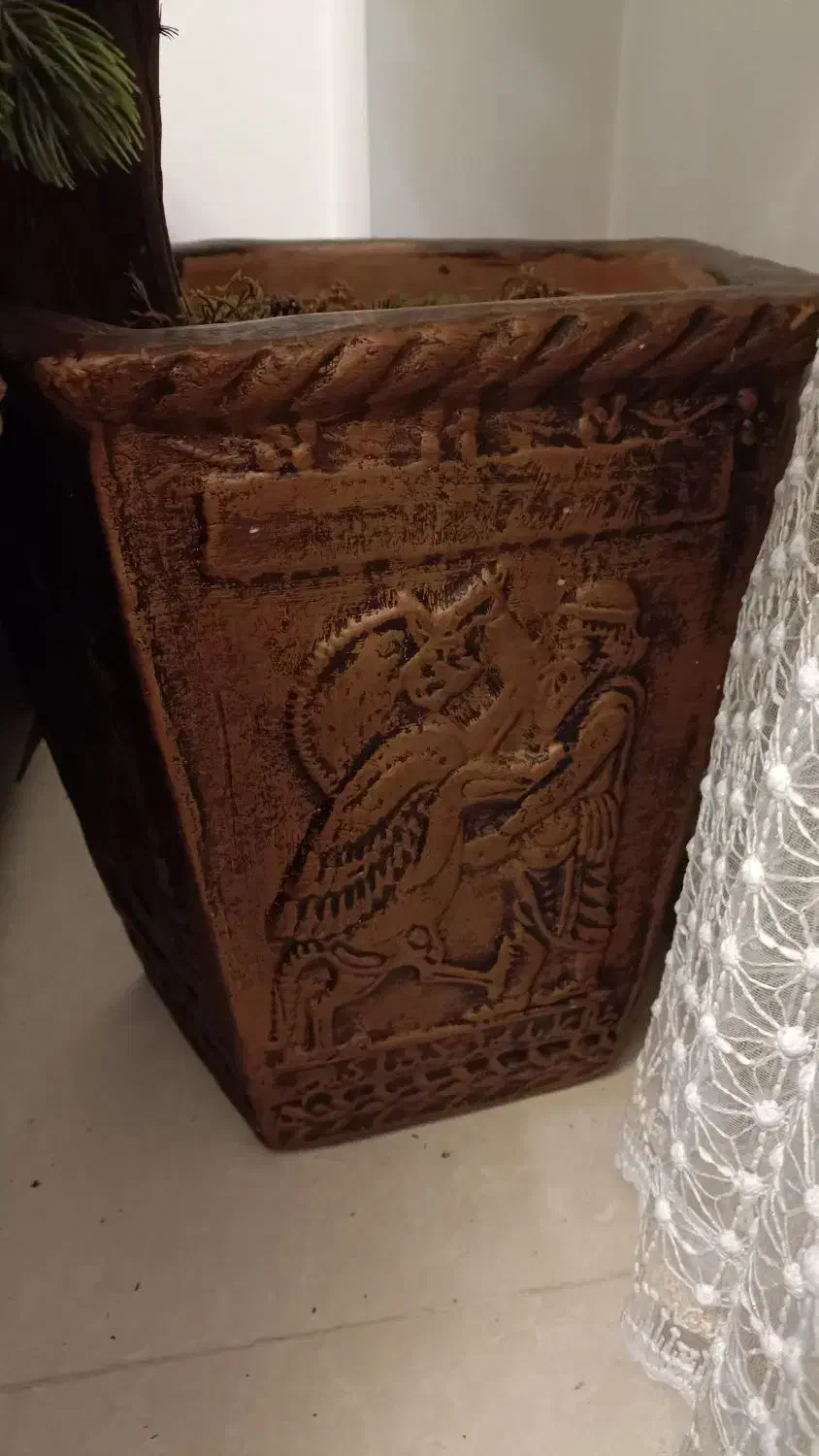 درختچه کاج تزئینی|گل مصنوعی|ساری, |دیوار