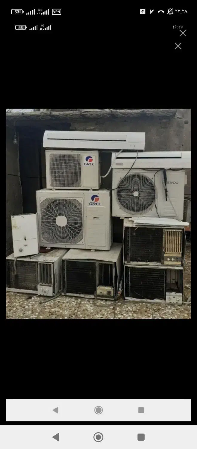 فروش وخریدانواع های کولر سوخته|کولر گازی و فن‌کوئل|خرمشهر, |دیوار