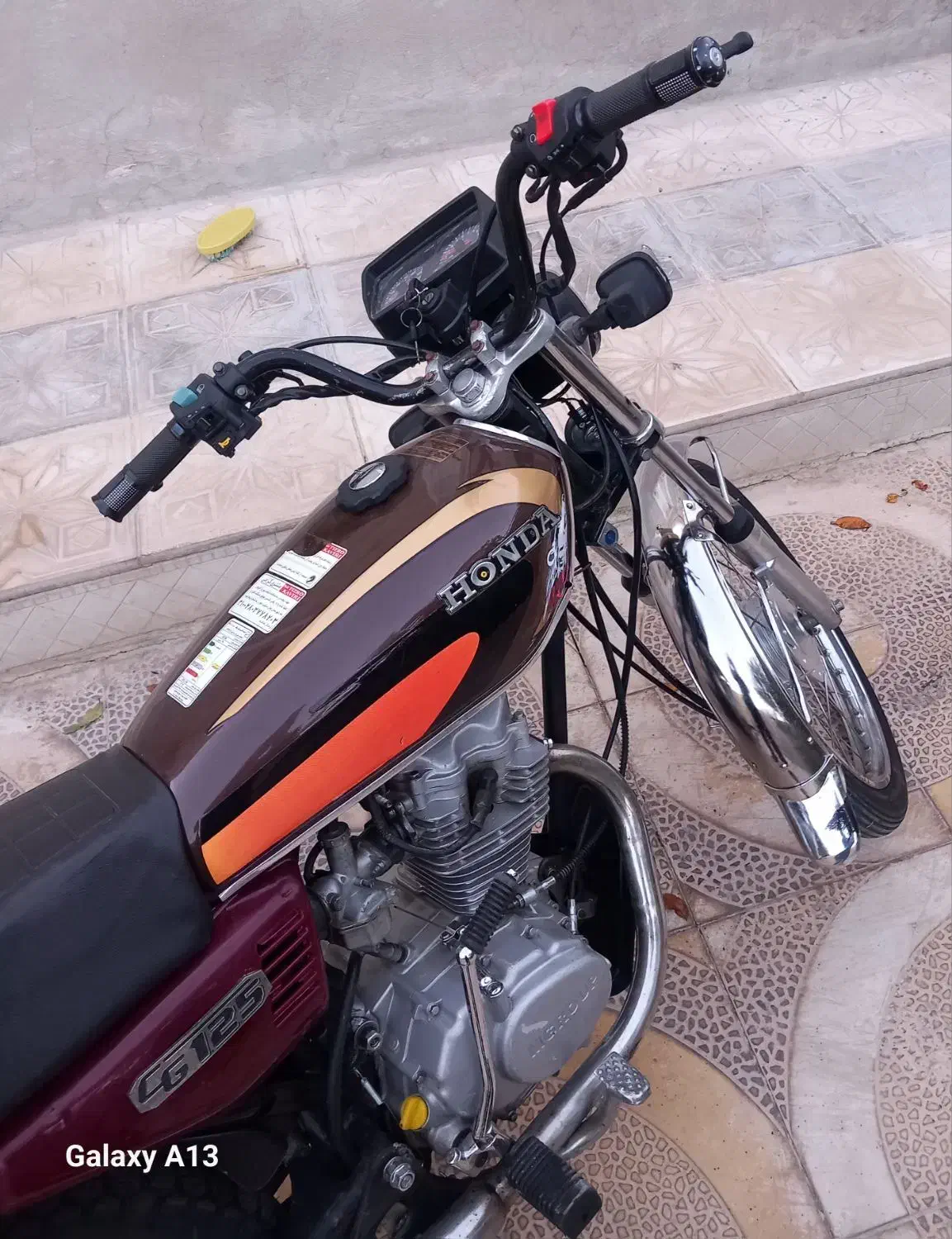 موتور هندا خشک خشک|موتورسیکلت|قروه, |دیوار