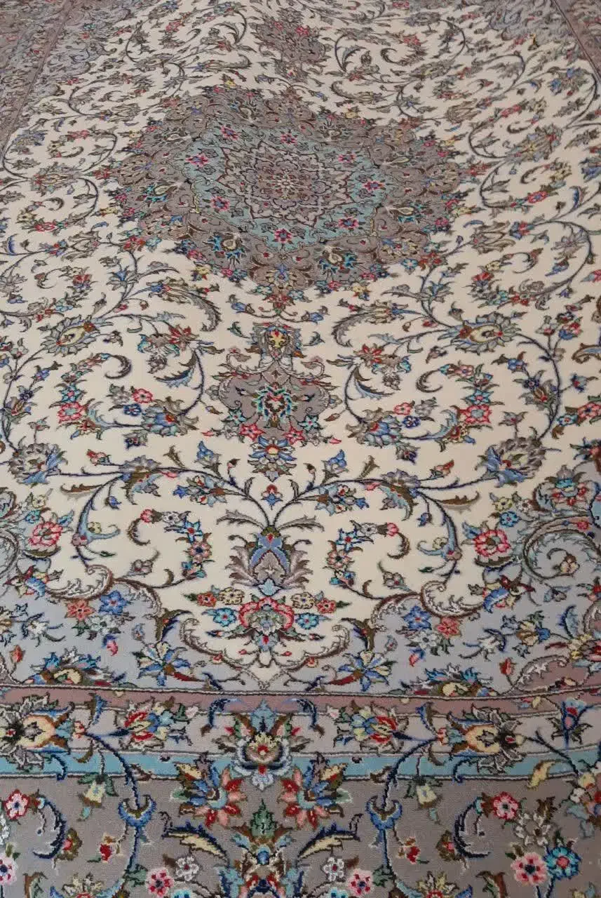 فرش دستبافت جفت ۹ متری نقشه تقدیسی|فرش|کاشان, بازار کاشان|دیوار