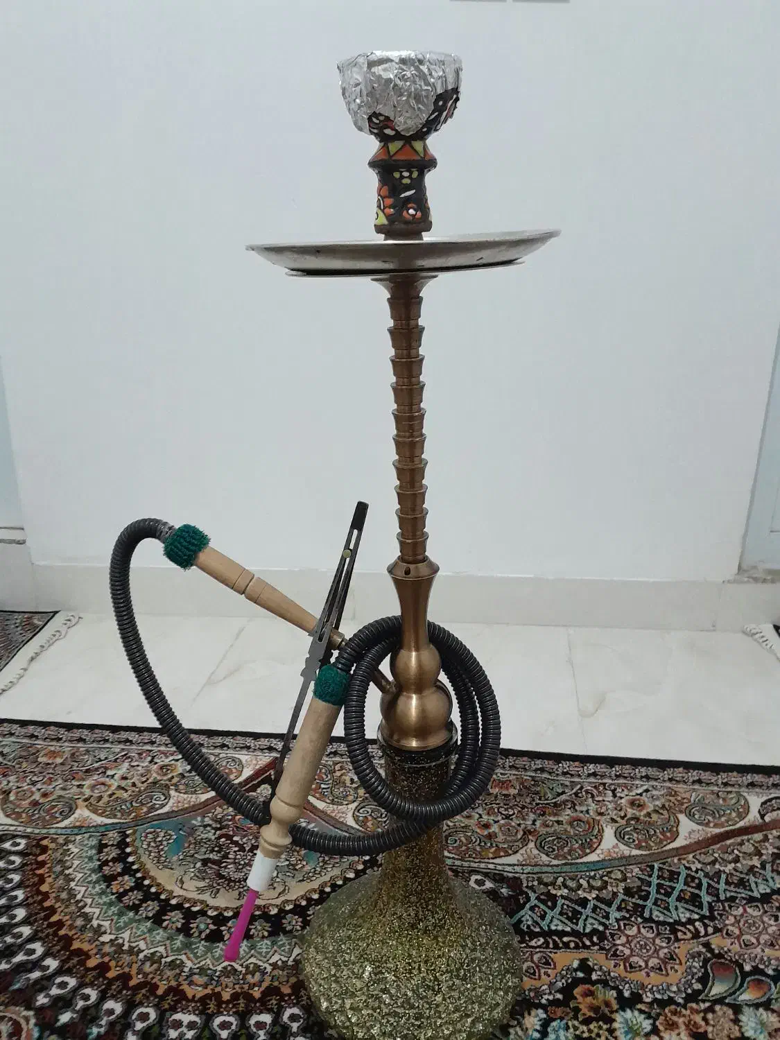 قلیون طرح برنج دوسیب|کلکسیون و سرگرمی|نسیمشهر, |دیوار