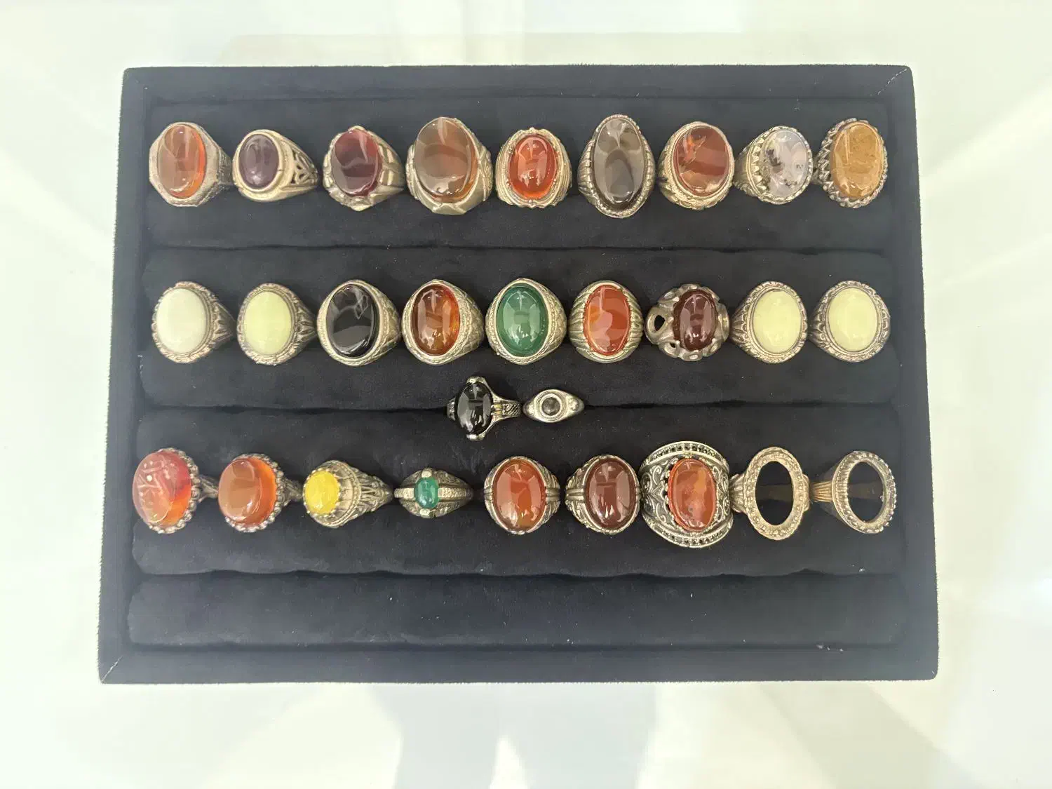 انگشتر عقیق و تسبیح دونه ای 150|جواهرات|رشت, پیرسرا|دیوار