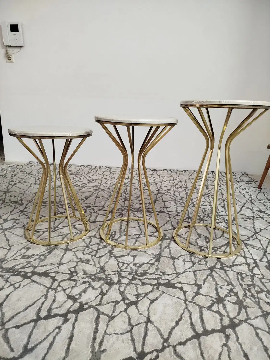 فروش میز وسط و میز عسلی 3 عدد|مبلمان خانگی و میز عسلی|قزوین, |دیوار