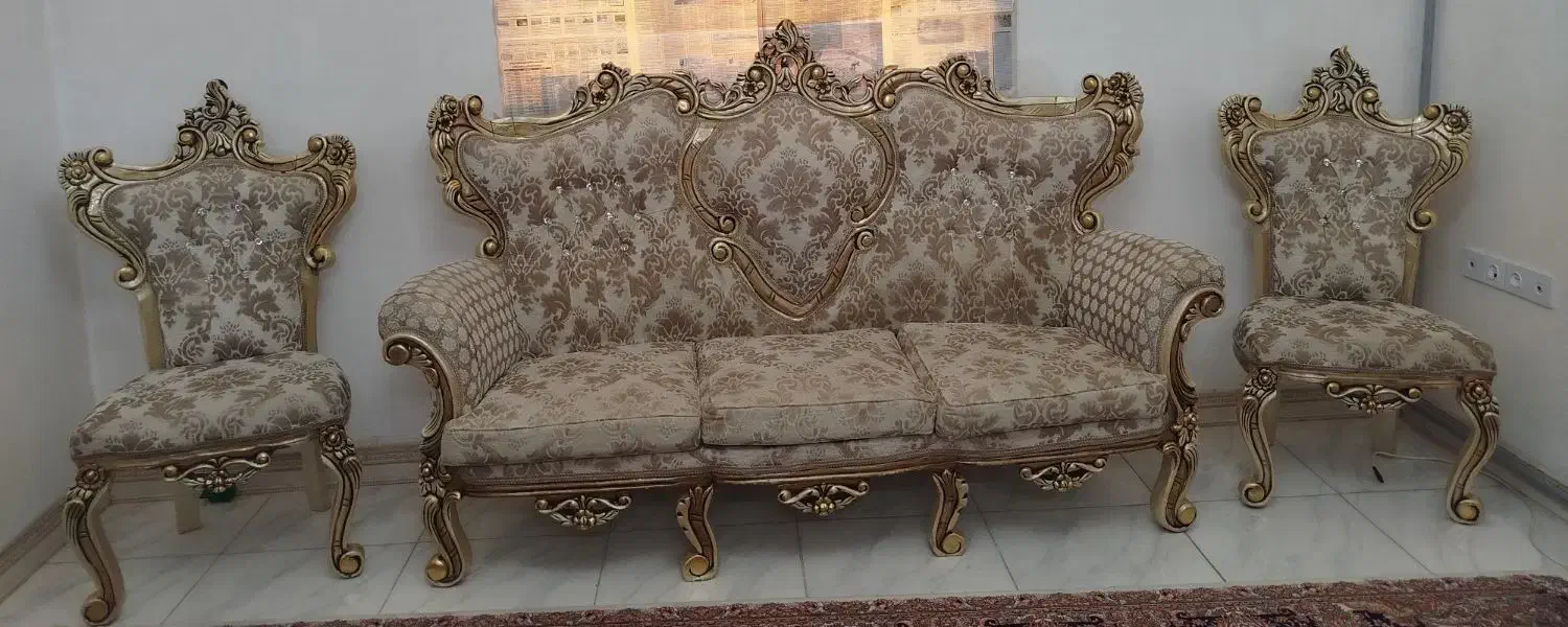 مبل سلطنتی|مبلمان خانگی و میز عسلی|ورامین, ورامین|دیوار