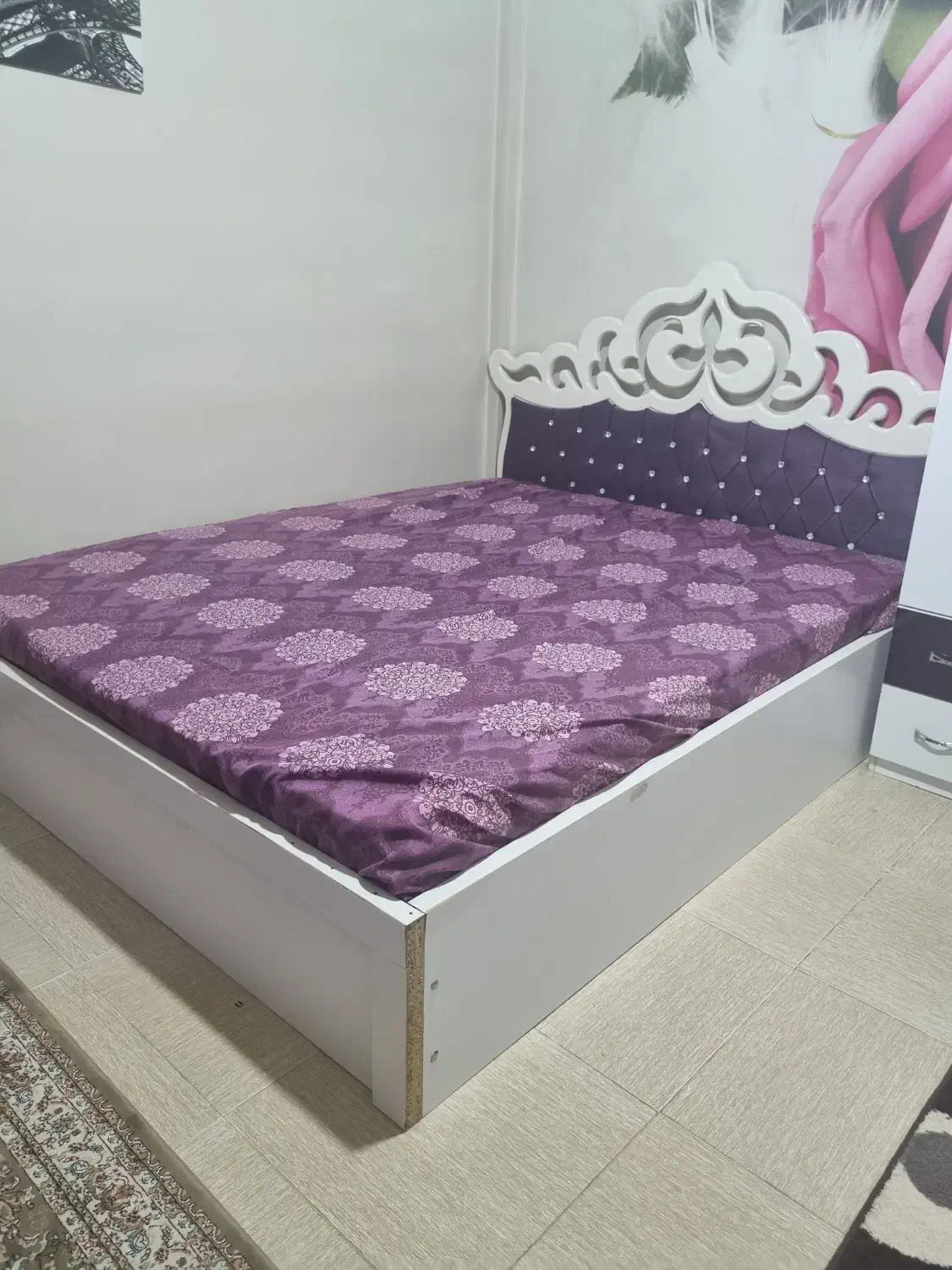 تخت دونفره|تخت و سرویس خواب|گرمدره, |دیوار