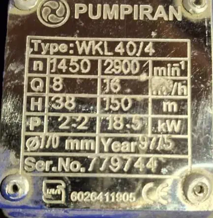 پمپ فشار قوی WkL40 چهار طبقه با دینام وشاسی|ماشینآلات صنعتی|اردبیل, |دیوار