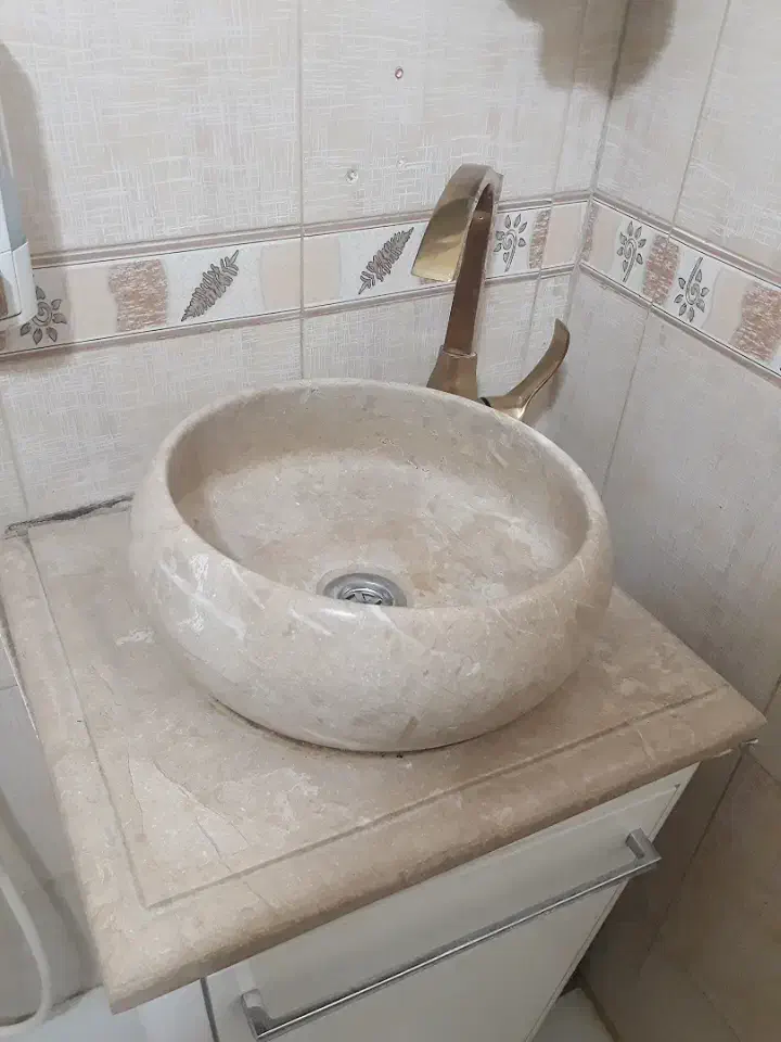 روشویی کابینتی صفحه سنگ به همراه شیر|لوازم سرویس بهداشتی|تهران, شهید رجایی|دیوار