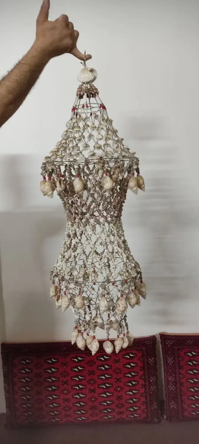 لوستر صدفی کاردست|لوستر و چراغ آویز|مشهد, ایثارگران|دیوار