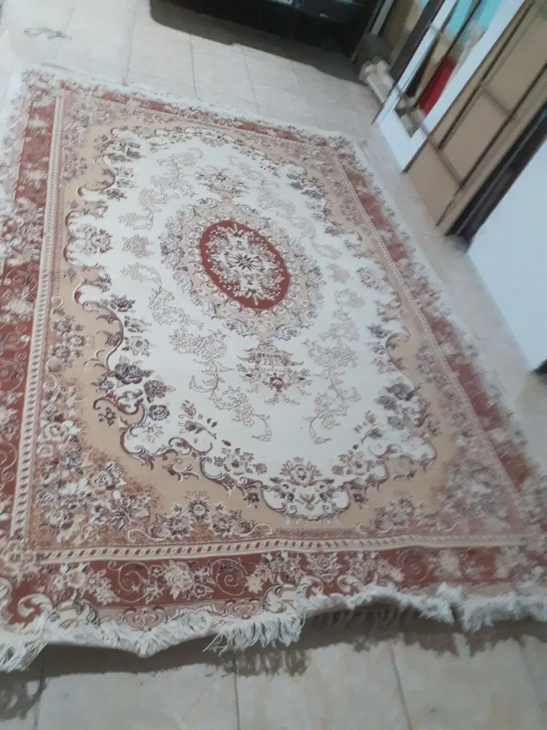 فرش ماشینی پانصد شانه|فرش|خوی, |دیوار