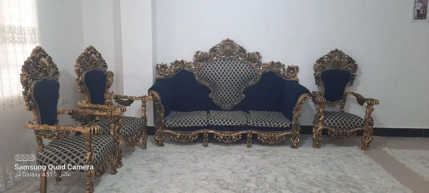 مبل سلطنتی|مبلمان خانگی و میز عسلی|یاسوج, |دیوار