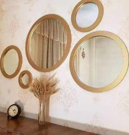 آینه گرد ۵ تکه قابMDF در ۳ رنگ|آینه|اسلامشهر, شهرک امام حسین (میان آباد)|دیوار