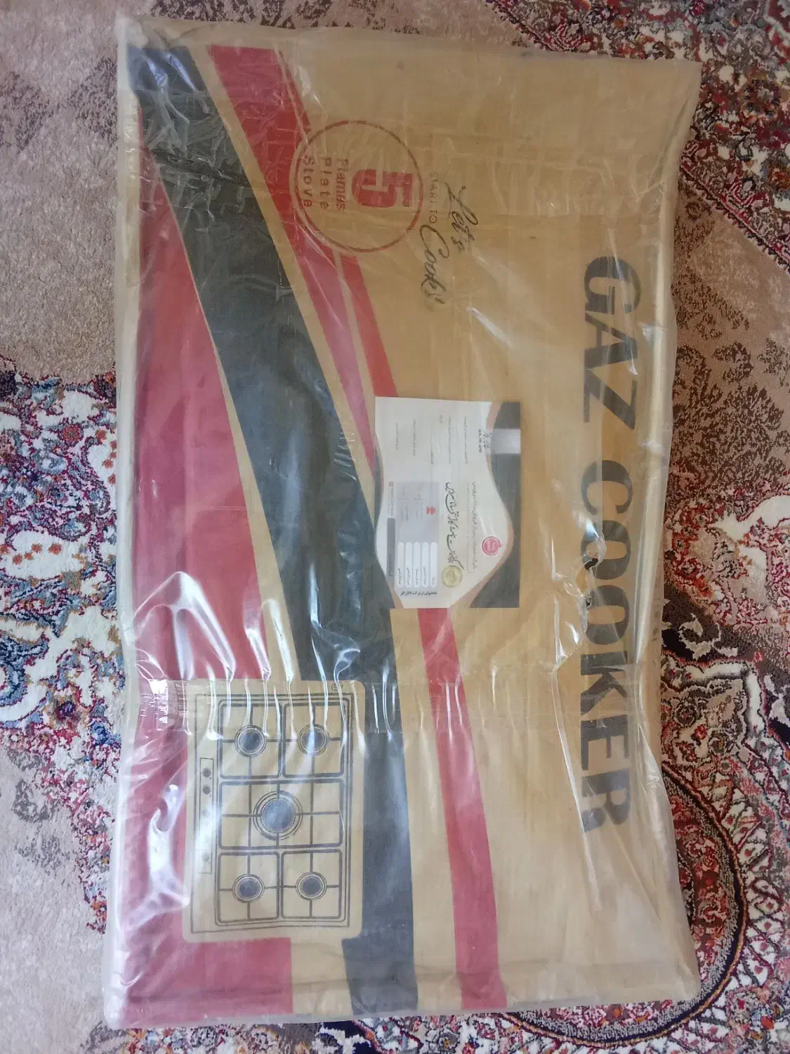 گاز رومیزی شیشهای مشکی|اجاق گاز و لوازم برقی پختوپز|ماکو, |دیوار