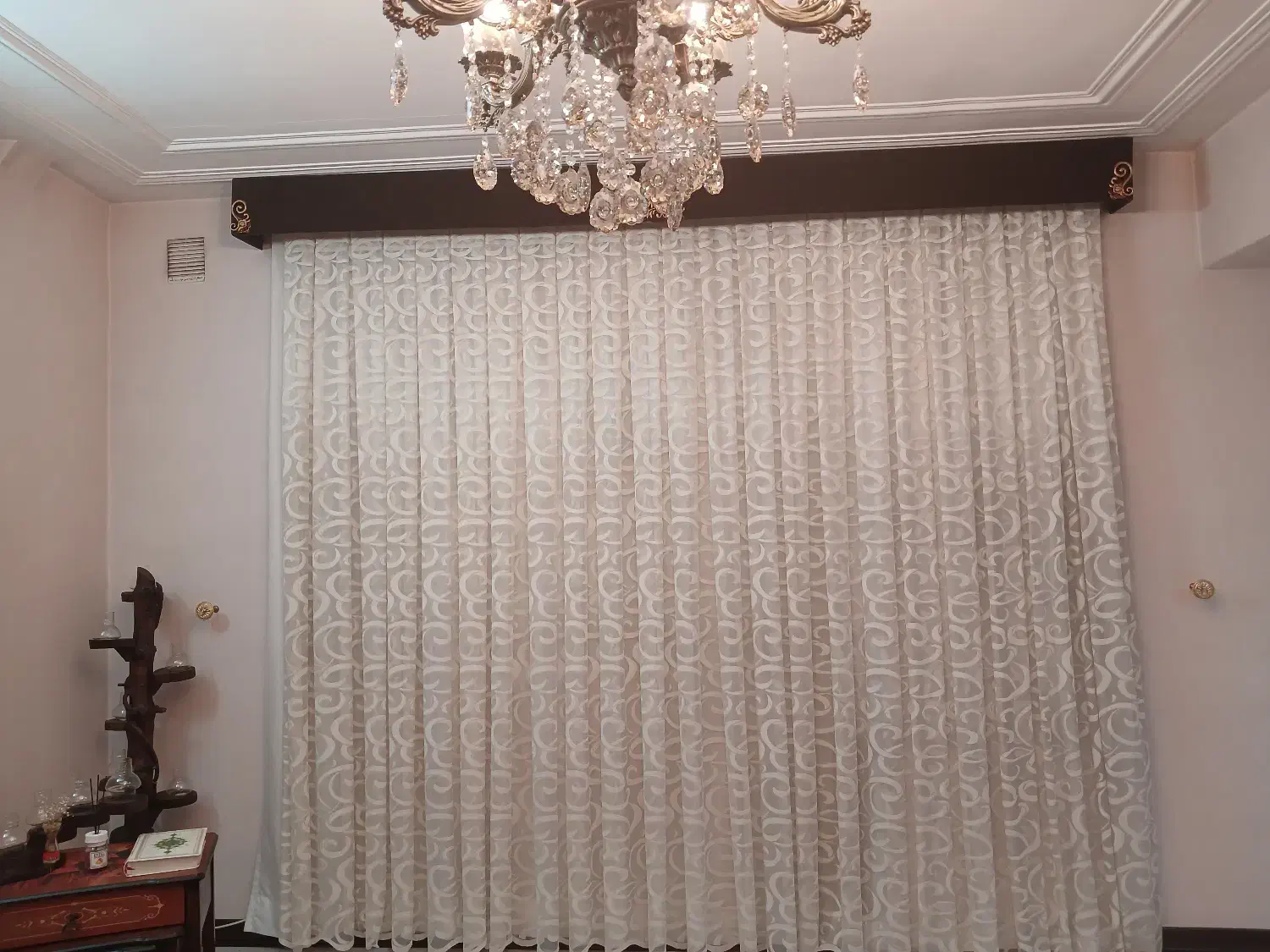 پرده سالن تور با کتبه|پرده، رانر، رومیزی|شیراز, شهرک سراج‎|دیوار