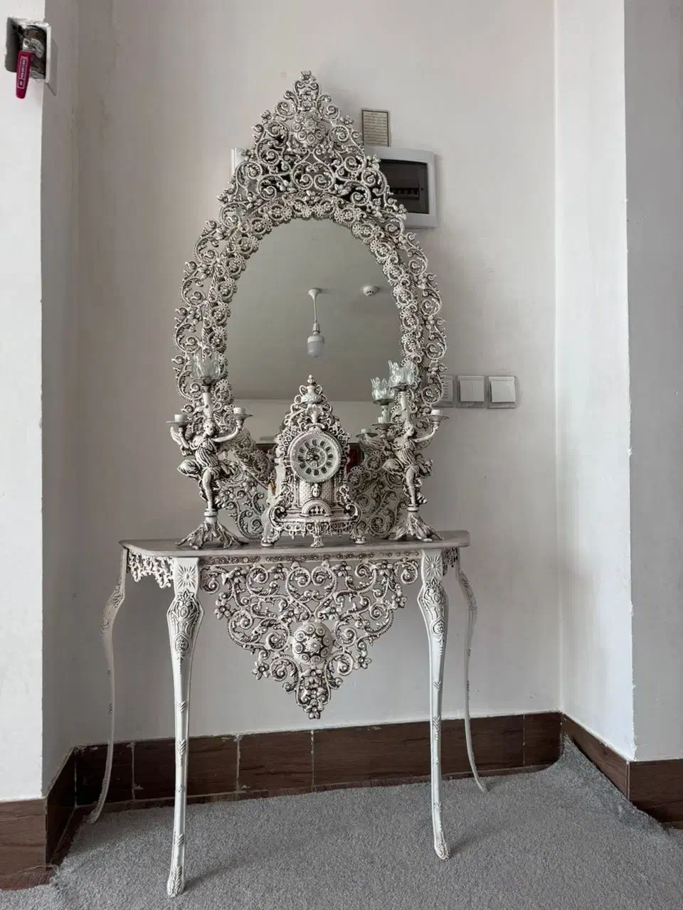 آینه و شمعدان|صنایع دستی و سایر لوازم تزئینی|شاهینشهر, شهرک ردانی پور|دیوار