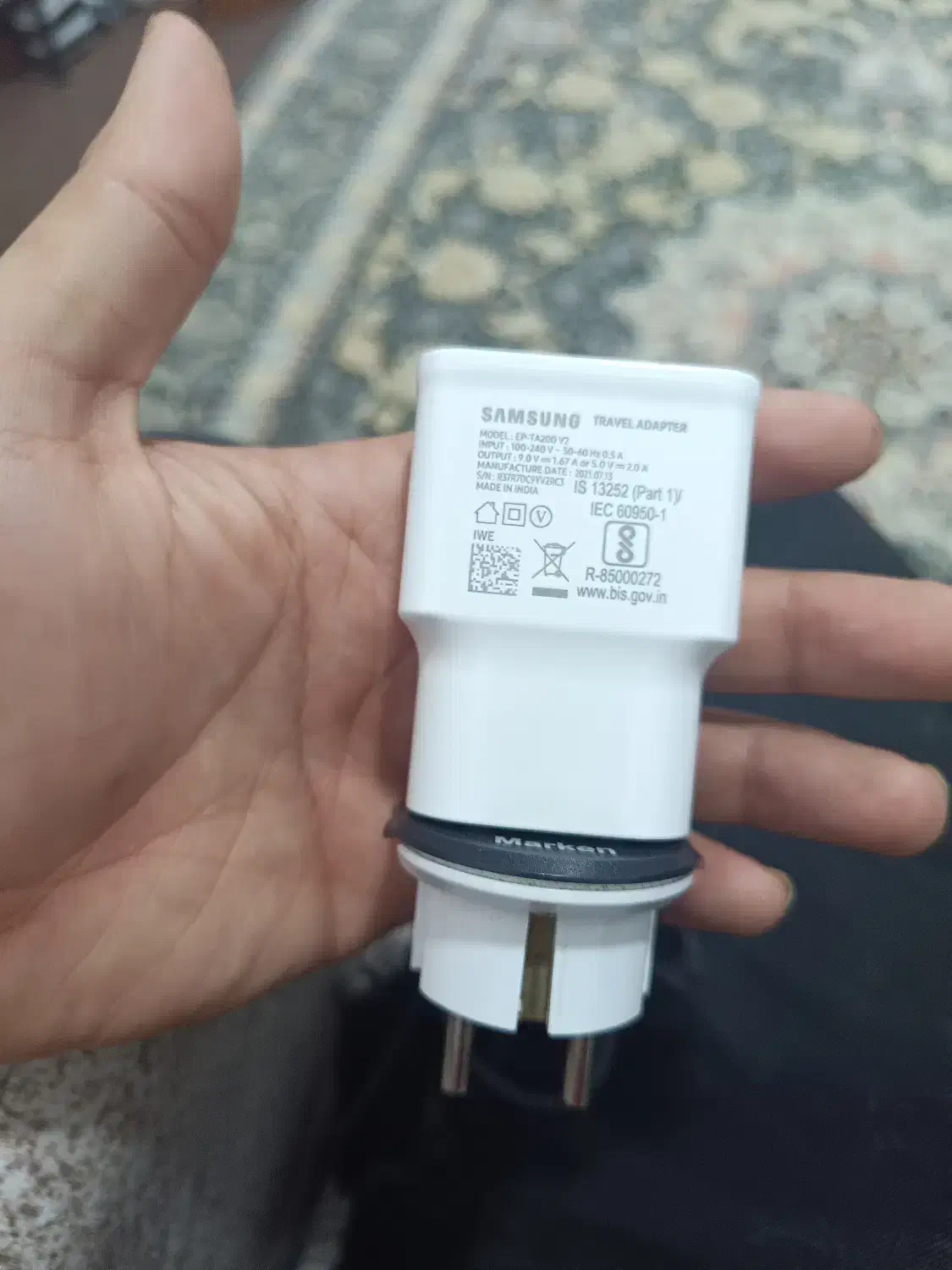 شارژر اصلی سامسونگ ۱۵وات فست شارژ|لوازم جانبی موبایل و تبلت|ساری, |دیوار