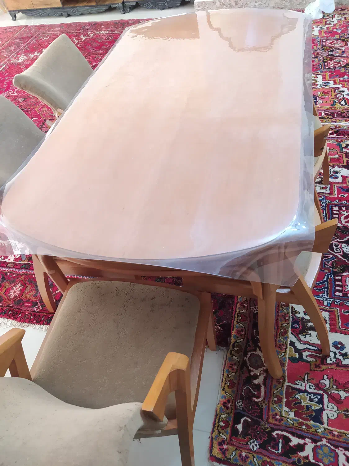 میزغذاخوری 6 نفره|میز و صندلی غذاخوری|بناب, |دیوار