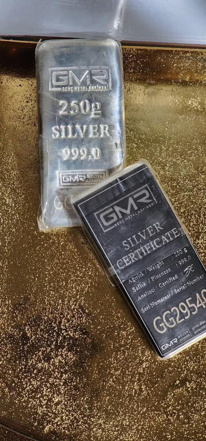 شمش نقره ۲۵۰ گرمی GMR|جواهرات|تهران, جنت‌آباد جنوبی|دیوار
