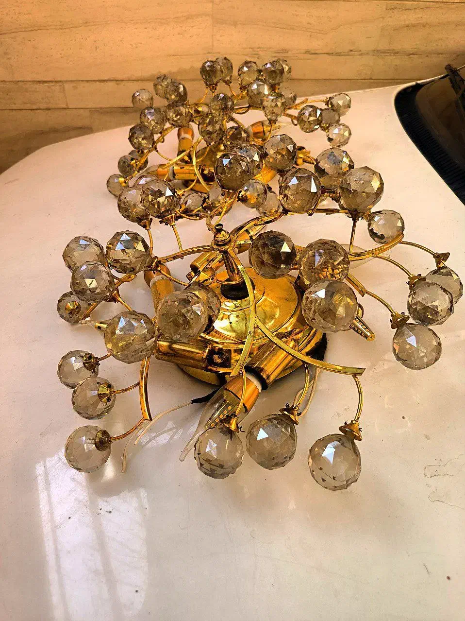 لوستر دکوری برنجی باکیفیت|لوستر و چراغ آویز|اصفهان, امامزاده اسماعیل|دیوار