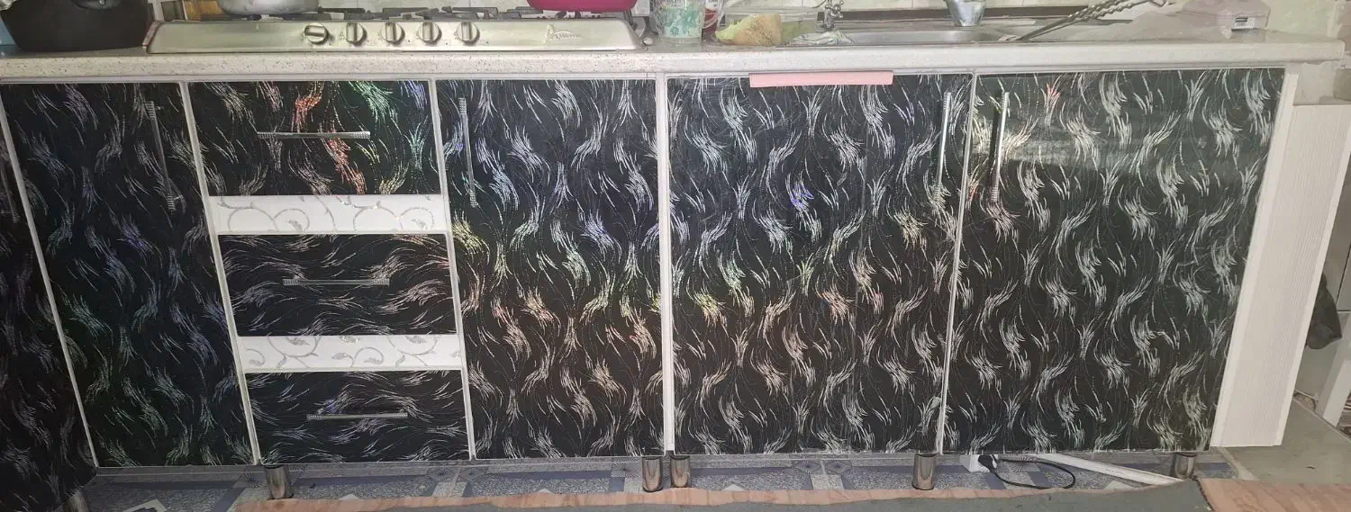 کابینت آشپزخانه و سینگ و هود|آبچکان و نظمدهنده ظروف|لیکک, |دیوار