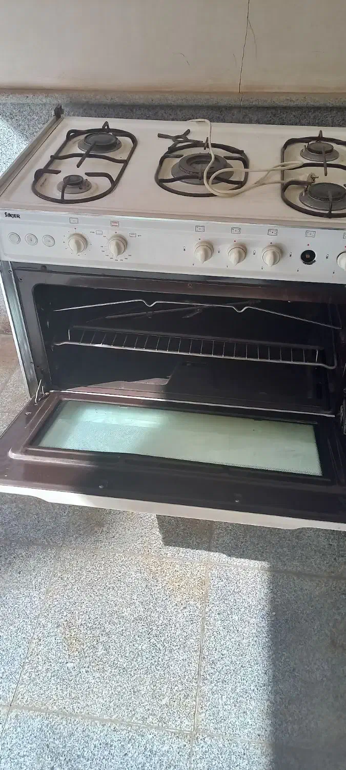 اجاق گاز فردار ۵ شعله سینجر گاز|اجاق گاز و لوازم برقی پخت‌وپز|نیشابور, شهرک ولیعصر|دیوار