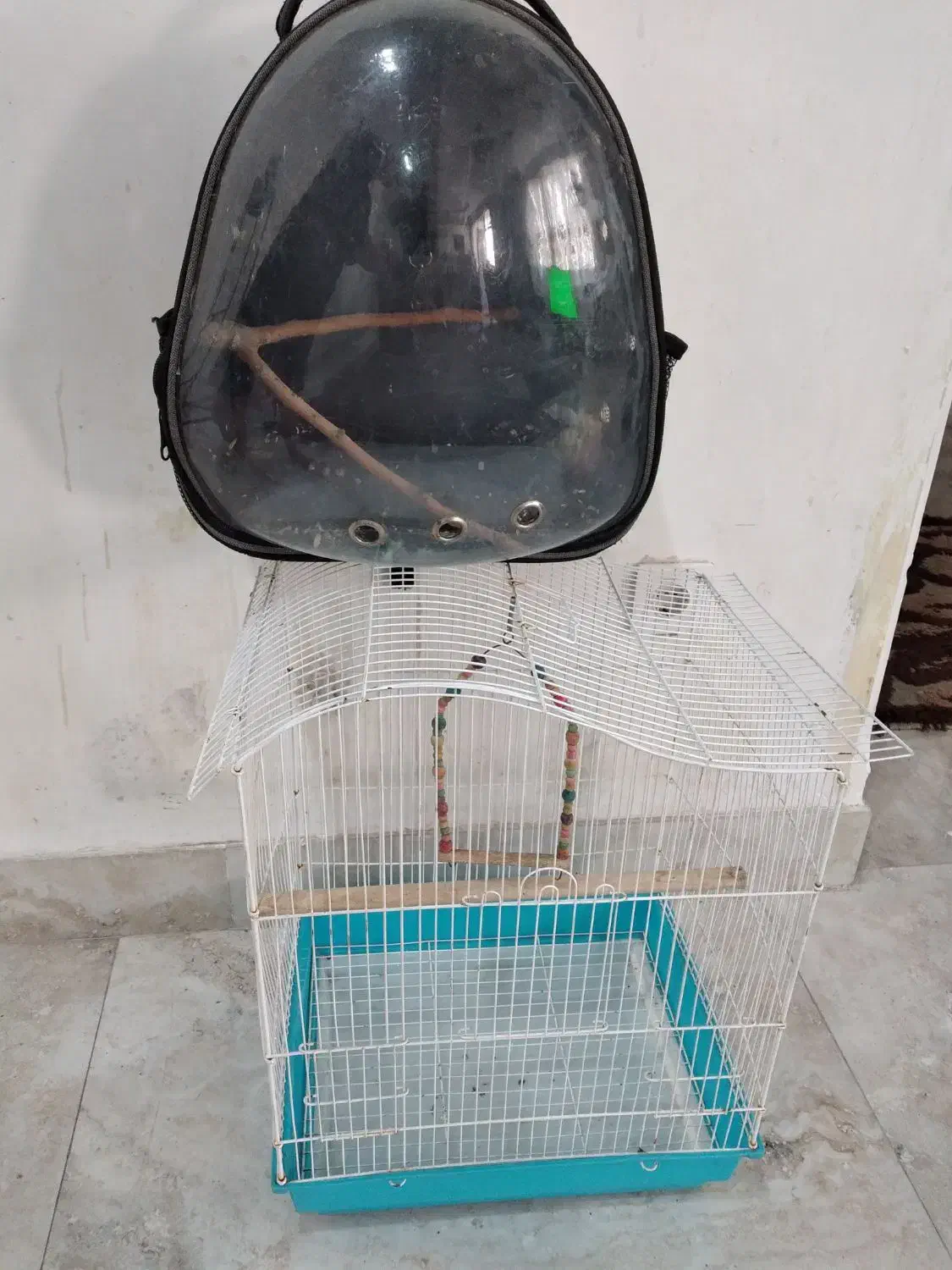 یک قفس و یک کوله پرنده|لوازم جانبی حیوانات|اسلامشهر, مسکن مهر اسلاشهر (شهرک امام خمینی)|دیوار