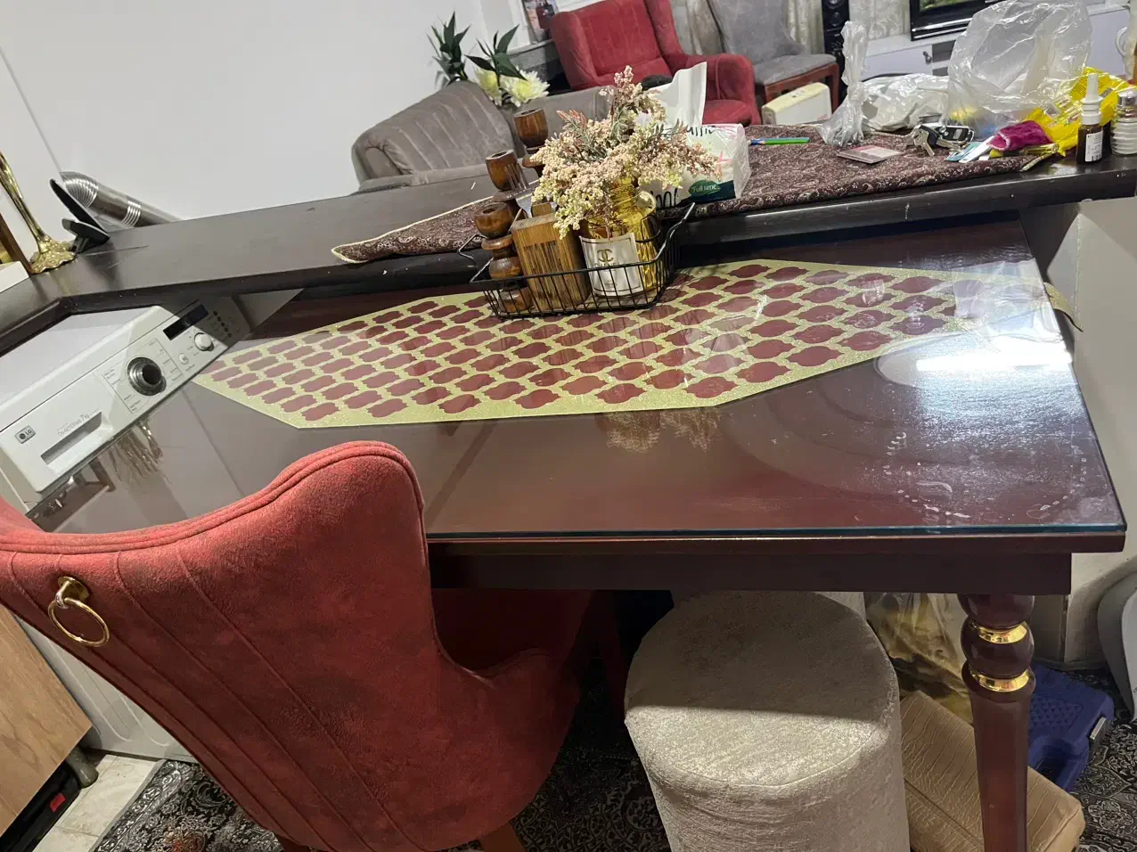 میز نهار خوری|میز و صندلی غذاخوری|مشهد, فرهنگیان (شهرک غرب)|دیوار